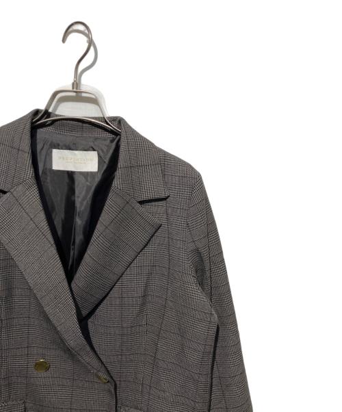 PROPORTION BODY DRESSING（プロポーションボディドレッシング）PROPORTION BODY DRESSING (プロポーションボディドレッシング) チェックダブルジャケット グレー サイズ:Sの古着・服飾アイテム