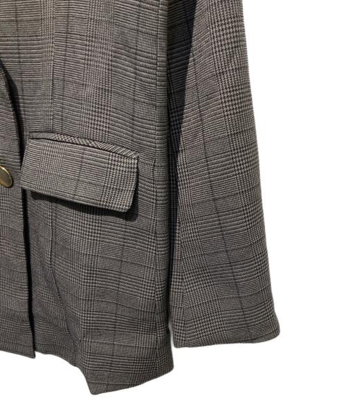 PROPORTION BODY DRESSING（プロポーションボディドレッシング）PROPORTION BODY DRESSING (プロポーションボディドレッシング) チェックダブルジャケット グレー サイズ:Sの古着・服飾アイテム