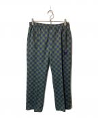 Needlesニードルズ）の古着「TRACK PANT - POLY JQ トラックパンツ」｜ブルー×グリーン
