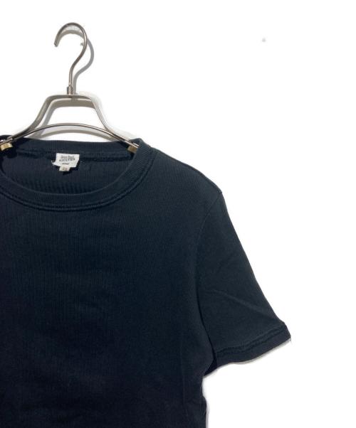 Jean Paul Gaultier homme（ジャンポールゴルチェオム）Jean Paul GAULTIER HOMME (ジャンポールゴルチェオム) リブカットソー ブラック サイズ:48の古着・服飾アイテム