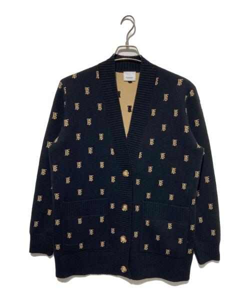 BURBERRY（バーバリー）BURBERRY (バーバリー) PALENA モノグラムカーディガン ブラック サイズ:Sの古着・服飾アイテム