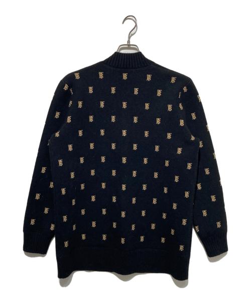 BURBERRY（バーバリー）BURBERRY (バーバリー) PALENA モノグラムカーディガン ブラック サイズ:Sの古着・服飾アイテム