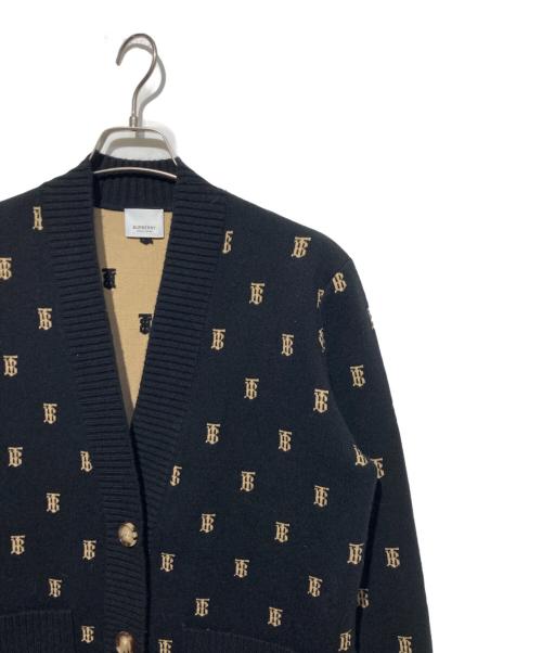 BURBERRY（バーバリー）BURBERRY (バーバリー) PALENA モノグラムカーディガン ブラック サイズ:Sの古着・服飾アイテム