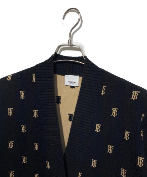 BURBERRY（バーバリー）BURBERRY (バーバリー) PALENA モノグラムカーディガン ブラック サイズ:Sの古着・服飾アイテム