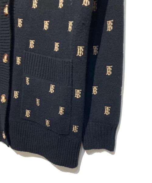 BURBERRY（バーバリー）BURBERRY (バーバリー) PALENA モノグラムカーディガン ブラック サイズ:Sの古着・服飾アイテム
