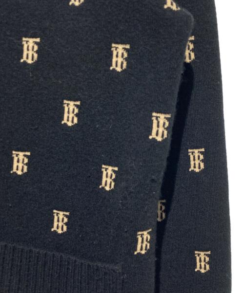 BURBERRY（バーバリー）BURBERRY (バーバリー) PALENA モノグラムカーディガン ブラック サイズ:Sの古着・服飾アイテム