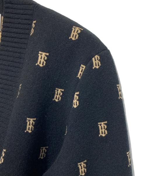 BURBERRY（バーバリー）BURBERRY (バーバリー) PALENA モノグラムカーディガン ブラック サイズ:Sの古着・服飾アイテム