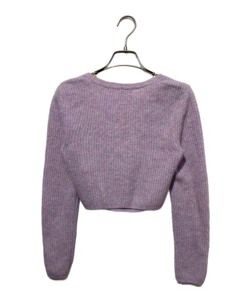 T by ALEXANDER WANG（ティーバイアレキサンダーワン）T by ALEXANDER WANG (ティーバイアレキサンダーワン) ホルターネッククロップドカーディガン ラベンダー サイズ:XSの古着・服飾アイテム