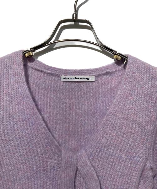 T by ALEXANDER WANG（ティーバイアレキサンダーワン）T by ALEXANDER WANG (ティーバイアレキサンダーワン) ホルターネッククロップドカーディガン ラベンダー サイズ:XSの古着・服飾アイテム