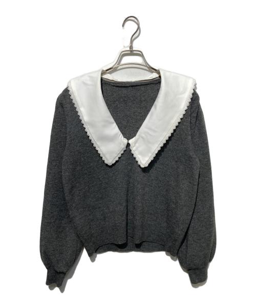Bibiy.（ビビィ）Bibiy. (ビビィ) ANNABELLE KNIT グレー サイズ:Freeの古着・服飾アイテム