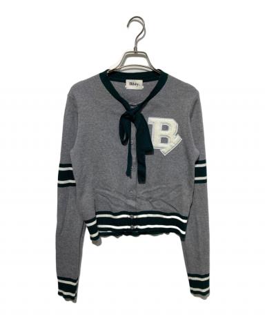 中古・古着通販】Bibiy. (ビビィ) B.CLUB TIE CARDIGAN グレー サイズ