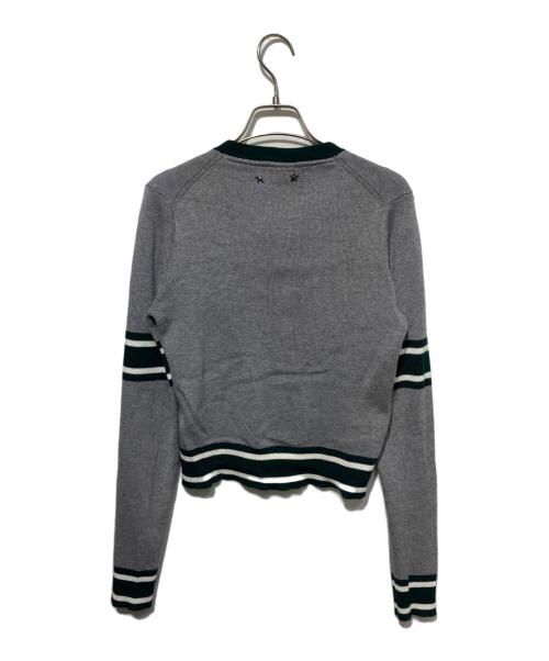 Bibiy.（ビビィ）Bibiy. (ビビィ) B.CLUB TIE CARDIGAN グレー サイズ:Freeの古着・服飾アイテム