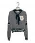 Bibiy.（ビビィ）の古着「B.CLUB TIE CARDIGAN」｜グレー