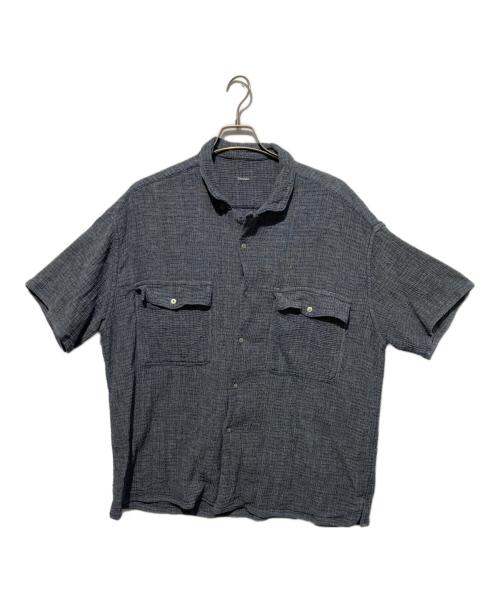 Porter Classic（ポータークラシック）Porter Classic (ポータークラシック) SASHIKO STRETCH KEROUAC SHIRT グレー サイズ:Lの古着・服飾アイテム