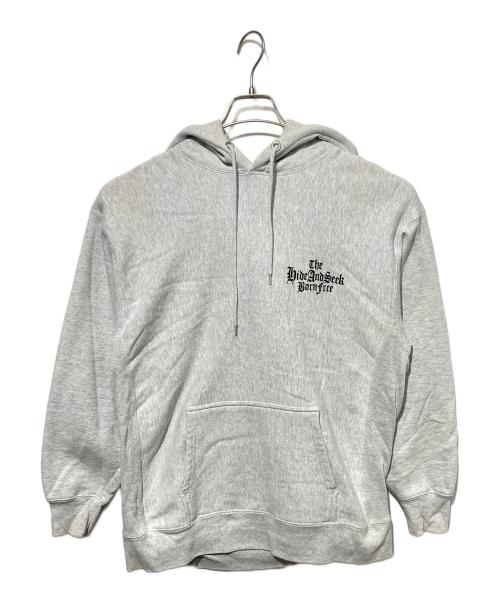 HIDE AND SEEK（ハイドアンドシーク）HIDE AND SEEK (ハイドアンドシーク) The H&S Hooded Sweat Shirt グレー サイズ:ＸＬの古着・服飾アイテム