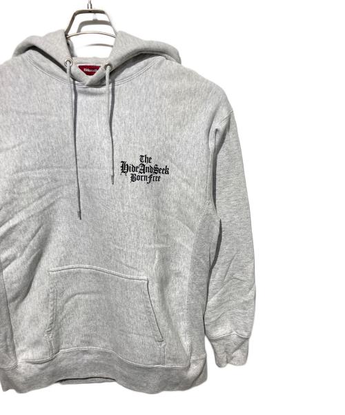 HIDE AND SEEK（ハイドアンドシーク）HIDE AND SEEK (ハイドアンドシーク) The H&S Hooded Sweat Shirt グレー サイズ:ＸＬの古着・服飾アイテム