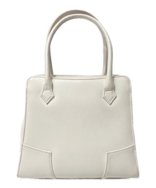 Vivienne Westwood（ヴィヴィアンウエストウッド）Vivienne Westwood (ヴィヴィアンウエストウッド) プレーンバッグ ハンドバッグ ホワイトの古着・服飾アイテム
