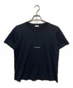 Saint Laurent Parisサンローランパリ）の古着「ロゴ半袖Tシャツ」｜ブラック