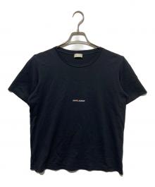 Saint Laurent Paris（サンローランパリ）の古着「ロゴ半袖Tシャツ」｜ブラック