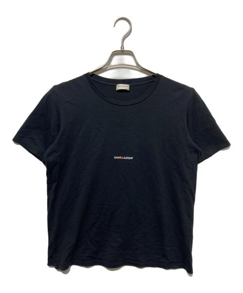 Saint Laurent Paris（サンローランパリ）Saint Laurent Paris (サンローランパリ) ロゴ半袖Tシャツ ブラック サイズ:Lの古着・服飾アイテム