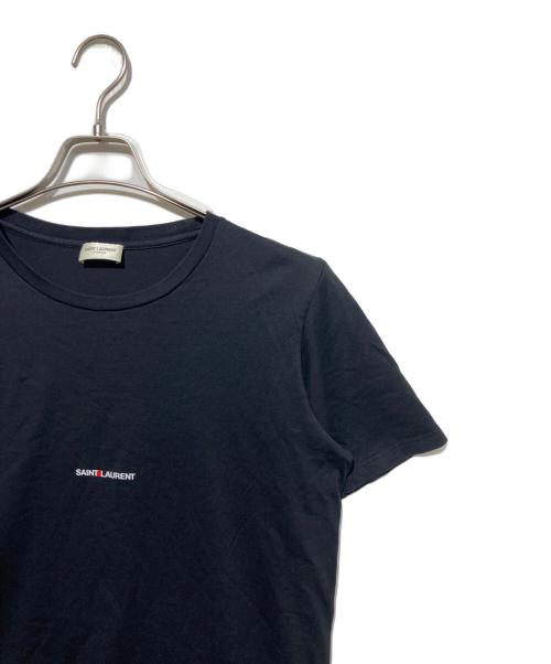 Saint Laurent Paris（サンローランパリ）Saint Laurent Paris (サンローランパリ) ロゴ半袖Tシャツ ブラック サイズ:Lの古着・服飾アイテム