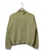 stussyステューシー）の古着「FULL ZIP BRUSHED MERINO SWEATER」｜グリーン