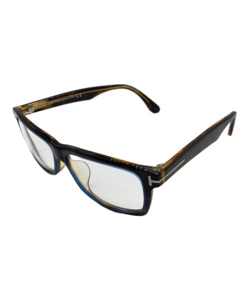 TOM FORD（トムフォード）TOM FORD (トムフォード) アイウェア ブラウン サイズ:55□13-145の古着・服飾アイテム