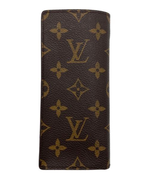 LOUIS VUITTON（ルイ ヴィトン）LOUIS VUITTON (ルイ ヴィトン) ス エテュイ 眼鏡ケース ブラウンの古着・服飾アイテム