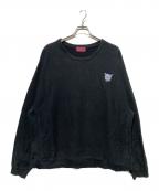 BUDSPOOLバッズプール）の古着「クルーネックスウェット」｜ブラック