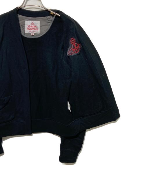 Vivienne Westwood RED LABEL（ヴィヴィアンウエストウッドレッドレーベル）Vivienne Westwood RED LABEL (ヴィヴィアンウエストウッドレッドレーベル) オーガニックコットンヘビー裏毛ドームオーブカーディガン ブラック サイズ:00の古着・服飾アイテム