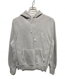 FTC（エフティーシー）の古着「PIGMENT DYED BOX LOGO PULLOVER HOODY」｜グレー