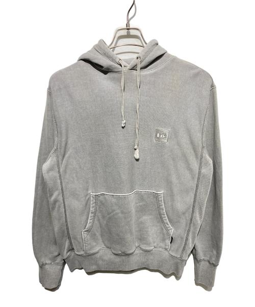 FTC（エフティーシー）FTC (エフティーシー) PIGMENT DYED BOX LOGO PULLOVER HOODY グレー サイズ:Ｓの古着・服飾アイテム