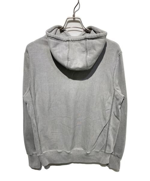 FTC（エフティーシー）FTC (エフティーシー) PIGMENT DYED BOX LOGO PULLOVER HOODY グレー サイズ:Ｓの古着・服飾アイテム