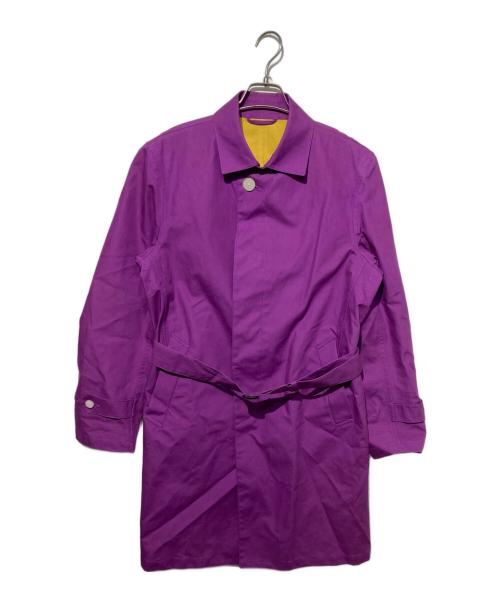MACKINTOSH PHILOSOPHY（マッキントッシュ フィロソフィー）MACKINTOSH PHILOSOPHY (マッキントッシュ フィロソフィー) ステンカラーコート パープル サイズ:40の古着・服飾アイテム