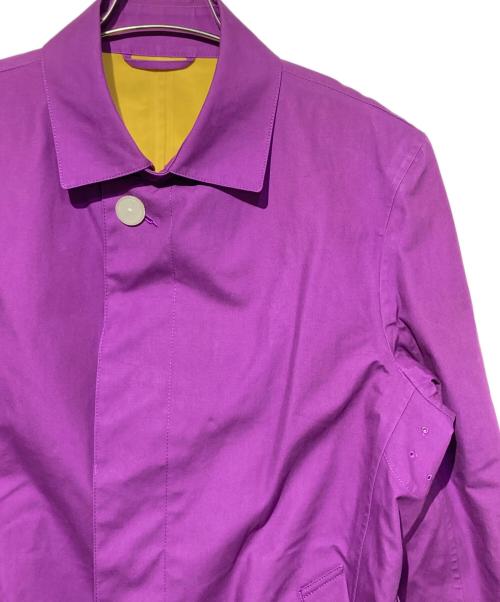 MACKINTOSH PHILOSOPHY（マッキントッシュ フィロソフィー）MACKINTOSH PHILOSOPHY (マッキントッシュ フィロソフィー) ステンカラーコート パープル サイズ:40の古着・服飾アイテム