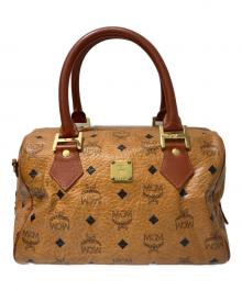 MCM（エムシーエム）の古着「ミニボストンバッグ」｜ブラウン