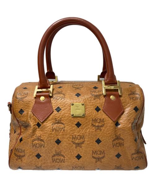 MCM（エムシーエム）MCM (エムシーエム) ミニボストンバッグ ブラウンの古着・服飾アイテム