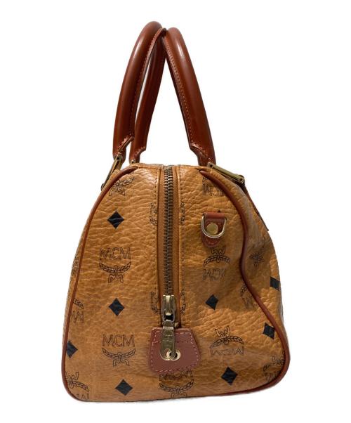 MCM（エムシーエム）MCM (エムシーエム) ミニボストンバッグ ブラウンの古着・服飾アイテム