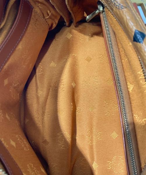 MCM（エムシーエム）MCM (エムシーエム) ミニボストンバッグ ブラウンの古着・服飾アイテム