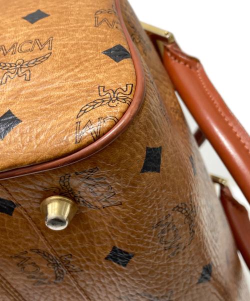 MCM（エムシーエム）MCM (エムシーエム) ミニボストンバッグ ブラウンの古着・服飾アイテム