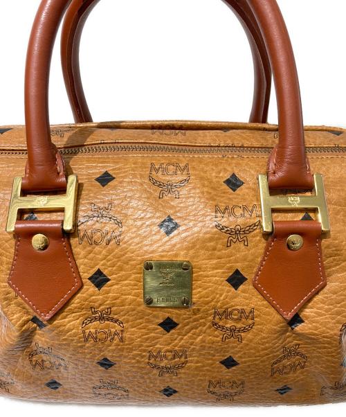 MCM（エムシーエム）MCM (エムシーエム) ミニボストンバッグ ブラウンの古着・服飾アイテム