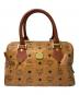 MCM（エムシーエム）の古着「ミニボストンバッグ」｜ブラウン