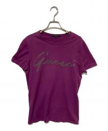 GUCCI（グッチ）の古着「ロゴTシャツ」｜パープル
