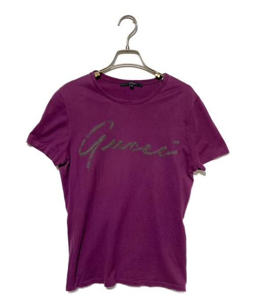 GUCCI（グッチ）GUCCI (グッチ) ロゴTシャツ パープル サイズ:Ｍの古着・服飾アイテム