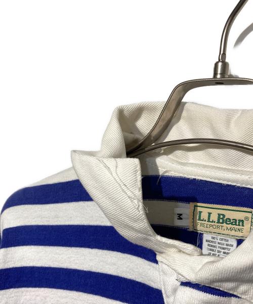 L.L.Bean（エルエルビーン）L.L.Bean (エルエルビーン) ラガーシャツ ホワイト×ブルー サイズ:Ｍの古着・服飾アイテム