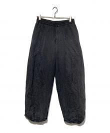 TAAKK（ターク）の古着「"COTTON PLEATS" TROUSERS」｜ブラック