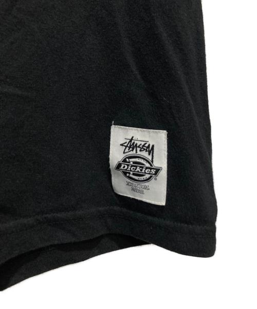 stussy（ステューシー）stussy (ステューシー) Dickies (ディッキーズ) プリントTシャツ ブラック サイズ:Sの古着・服飾アイテム