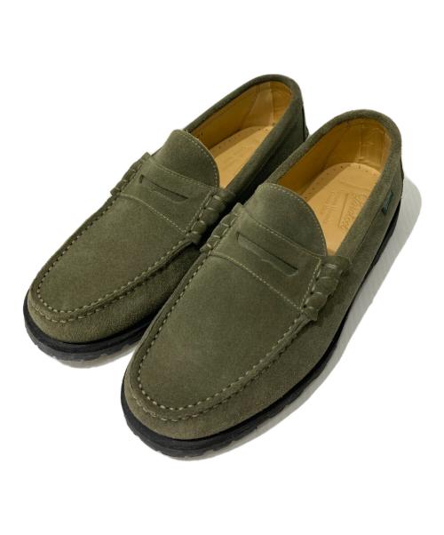 PARABOOT（パラブーツ）PARABOOT (パラブーツ) スエードローファー オリーブ サイズ:8の古着・服飾アイテム