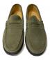 中古・古着 PARABOOT (パラブーツ) スエードローファー オリーブ サイズ:8：10000円