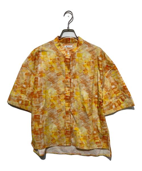 HERALBONY（ヘラルボニー）HERALBONY (ヘラルボニー) ノーカラーシャツ「マンゴー」 オレンジ サイズ:Fの古着・服飾アイテム